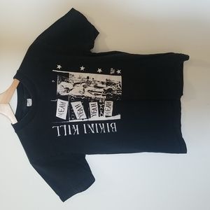 Bikini Kill Band Tee Shirt Small/Black